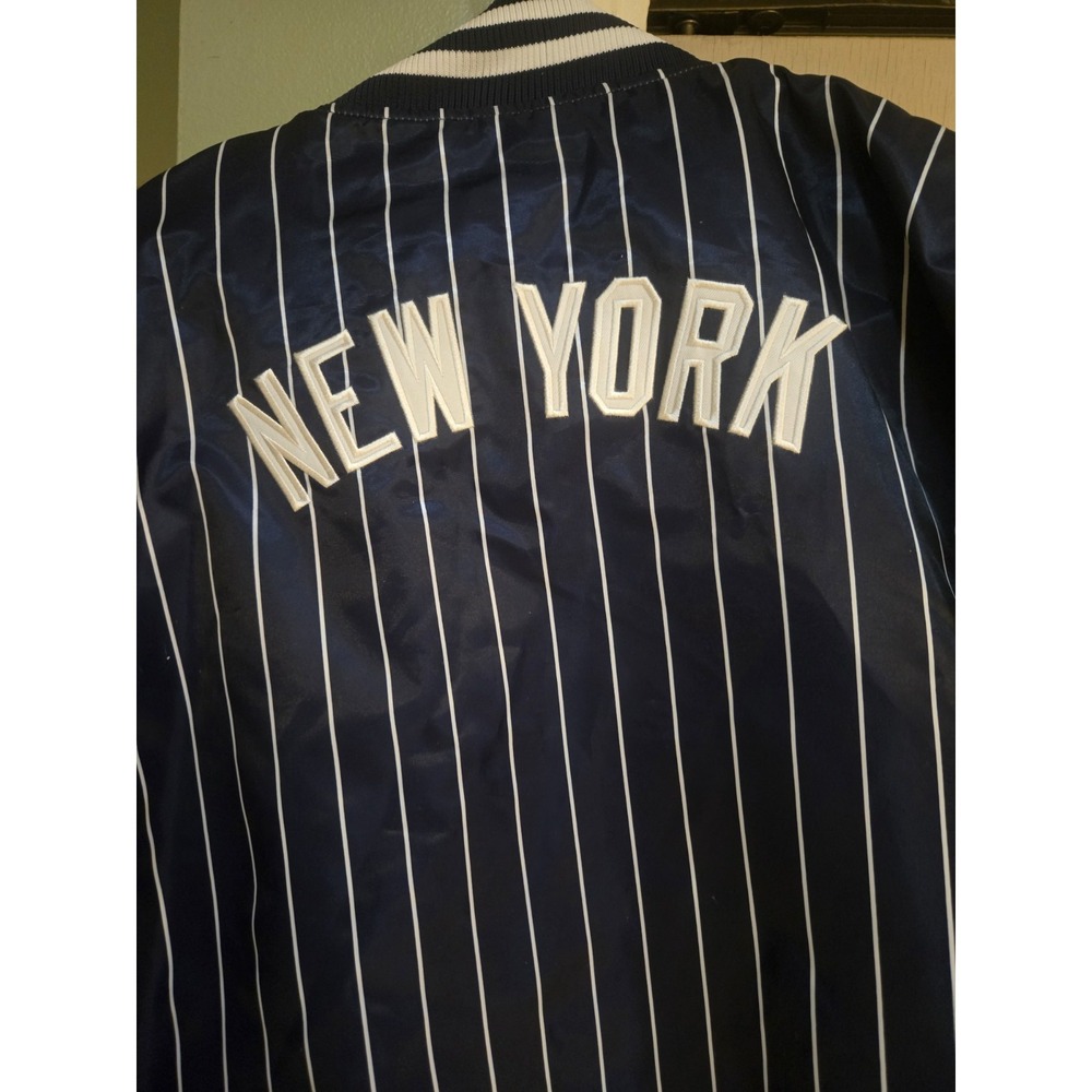 Vintage Majestic New York Yankees Japan Exclusive Satin Pinstripe Jacket XL NWT - Picture 12 of 16